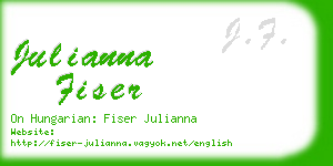 julianna fiser business card